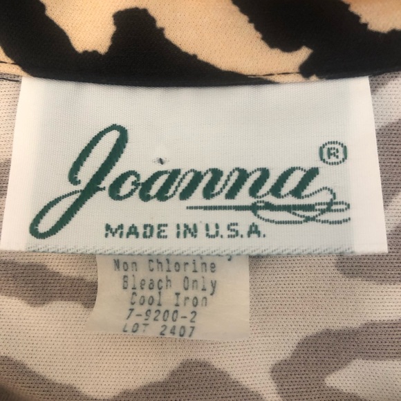 Joanna Long Sleeve Leopard Print Button Front Blouse Women’s Plus Size 3X NWOT - Picture 8 of 12